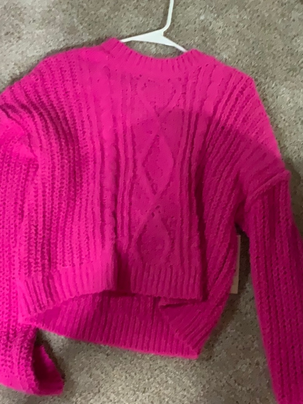 pink sweater